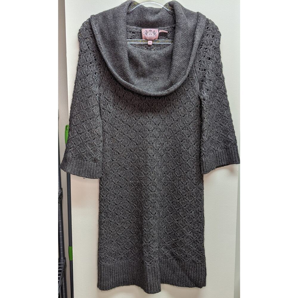 Juicy Couture Cowl neck sweater dress sz M